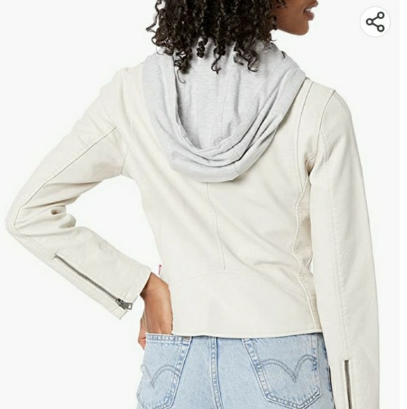 NWOT Levi's womens Faux Leather Classic Moto - Picture 7 of 12